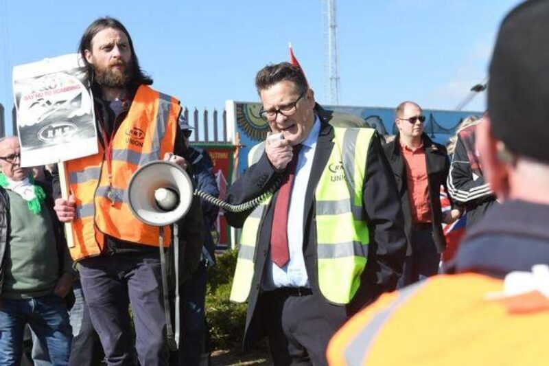 Karl speaking at the Rally in Hull